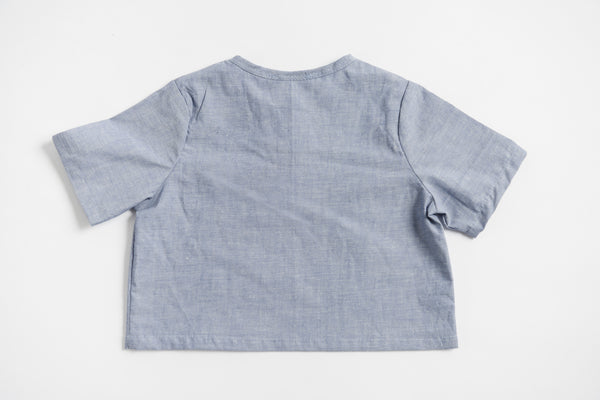 Henry Henley - chambray - Lucy & Leo - 3